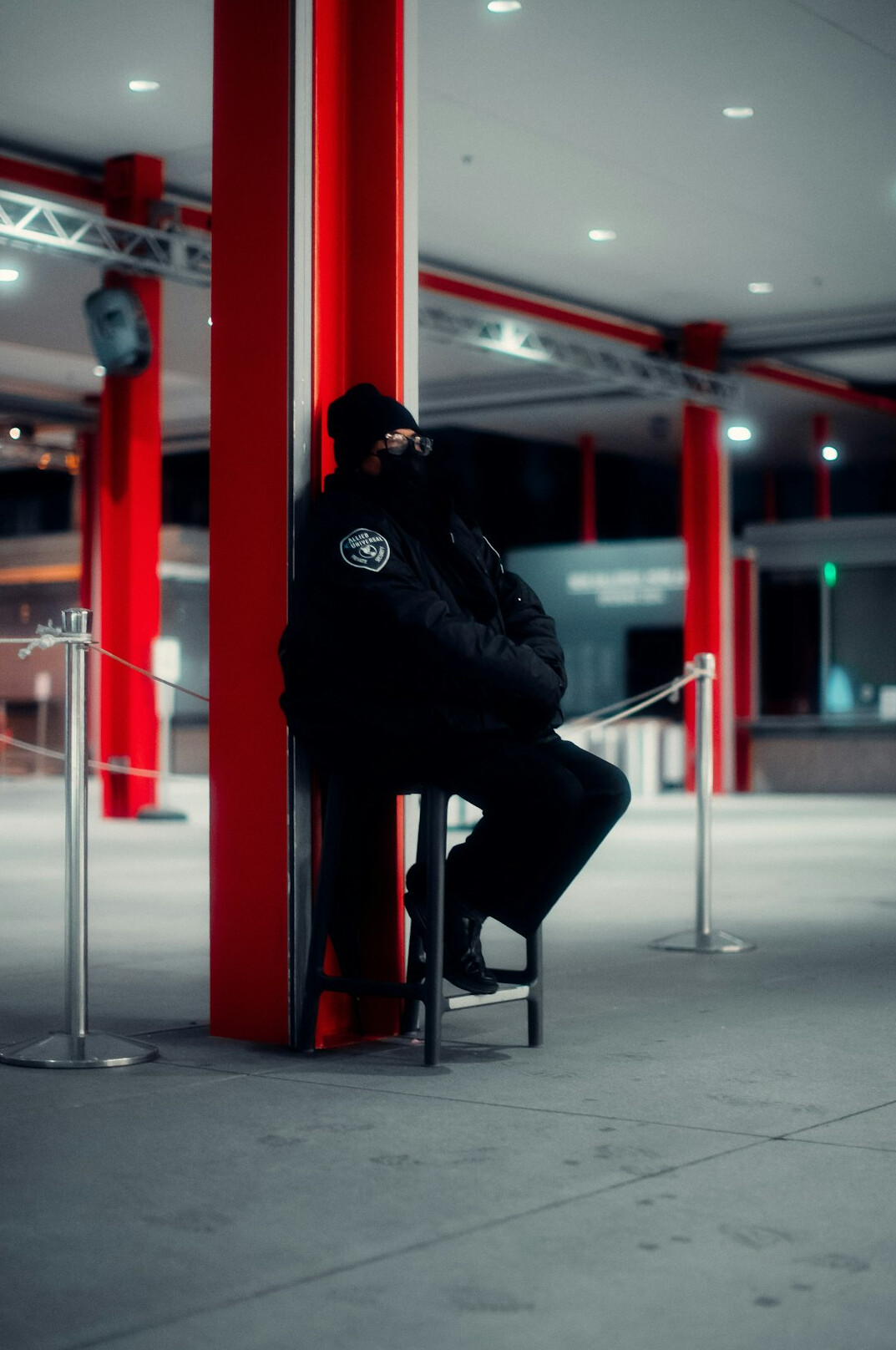 security guard watching